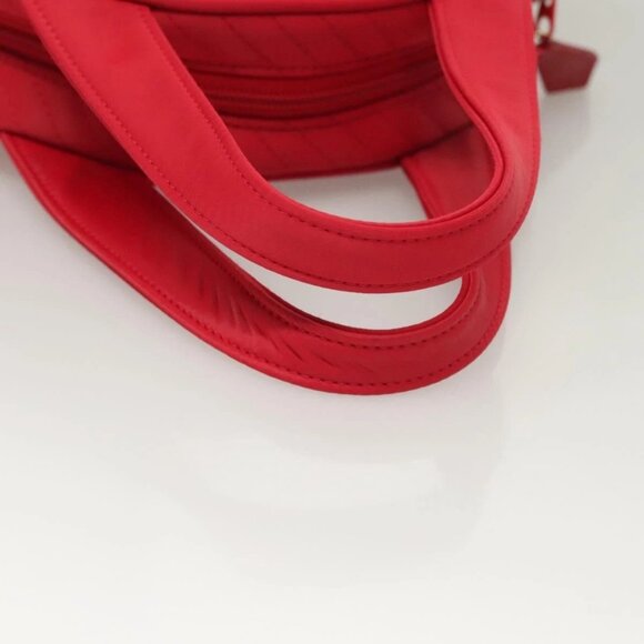 SAINT LAURENT Hand Bag Nylon Red Auth - Picture 6 of 16